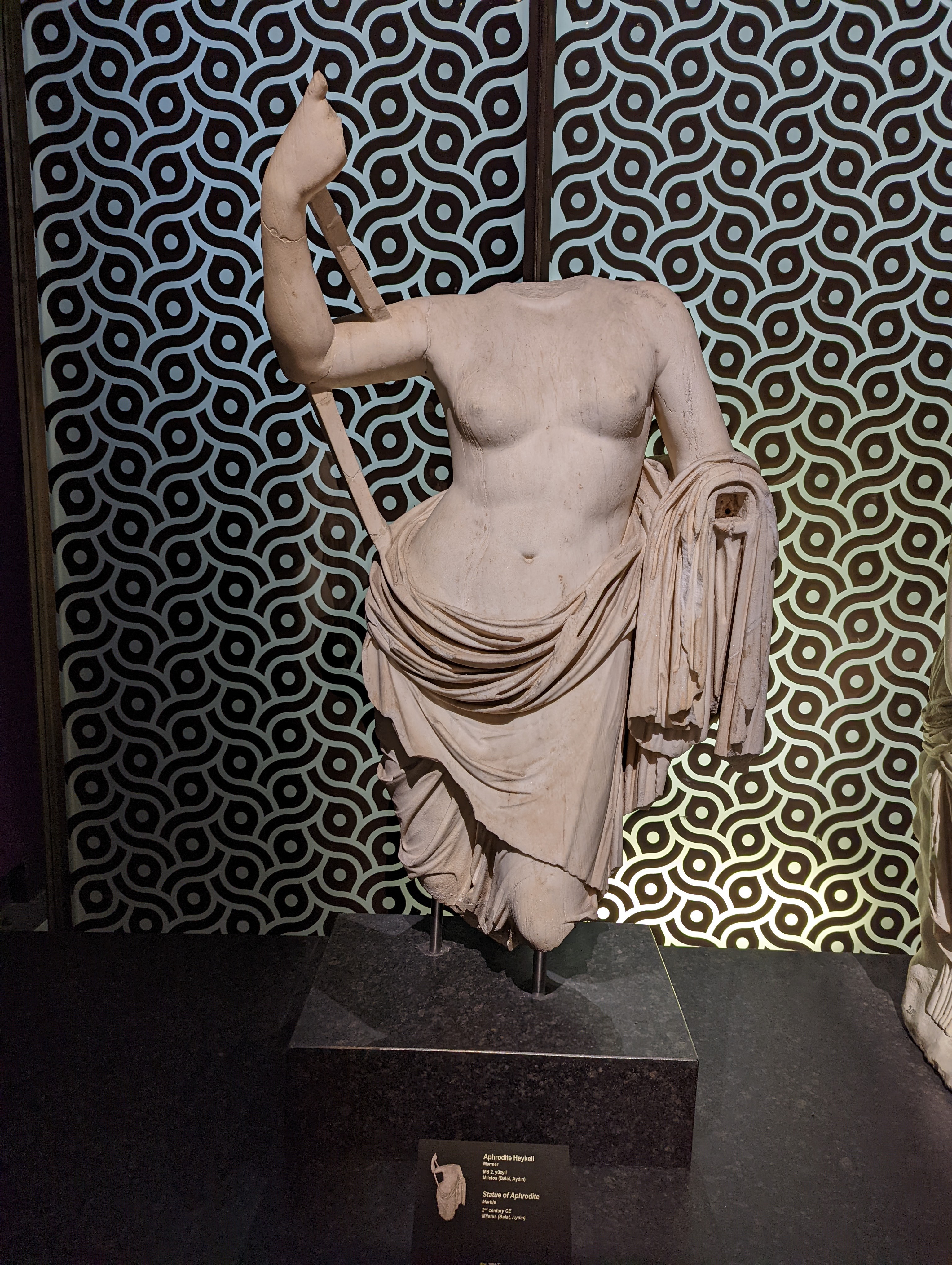 A headless statue of Aphrodite