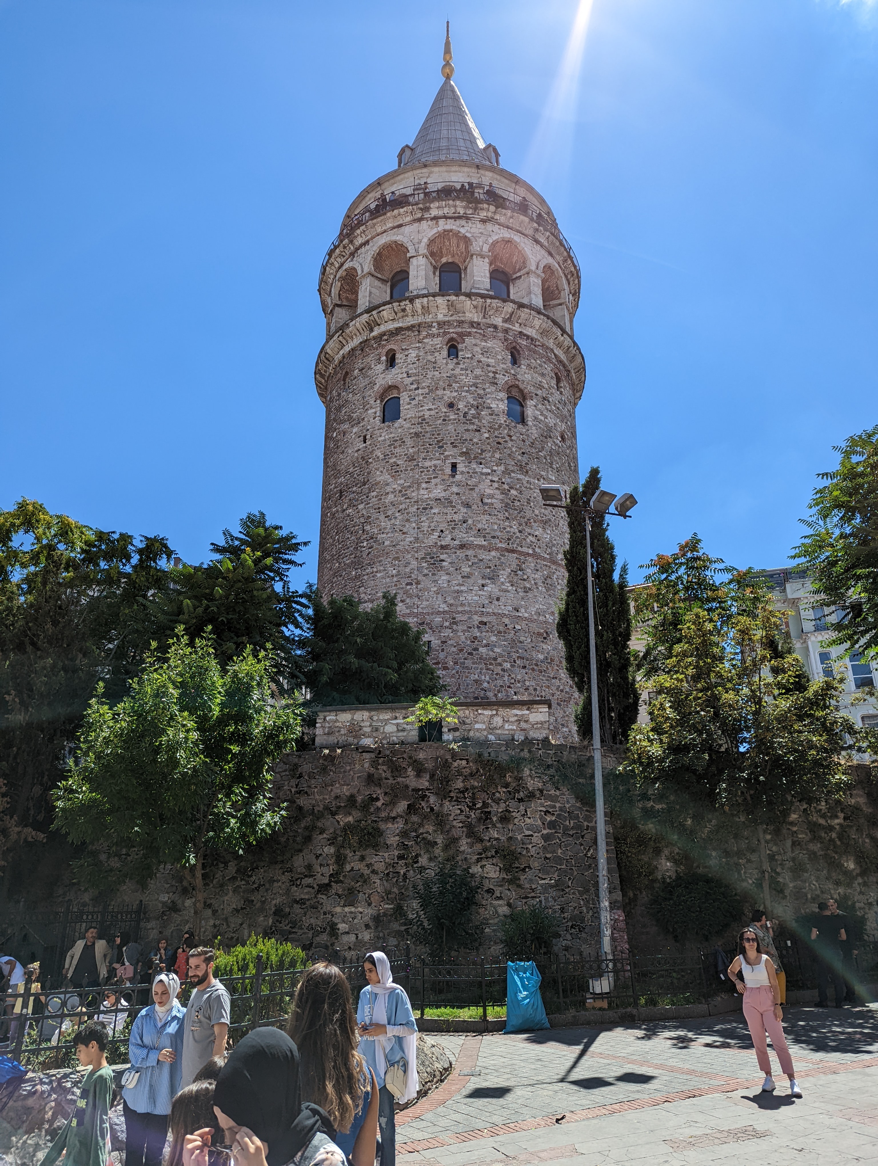 The Galata Tower, from below