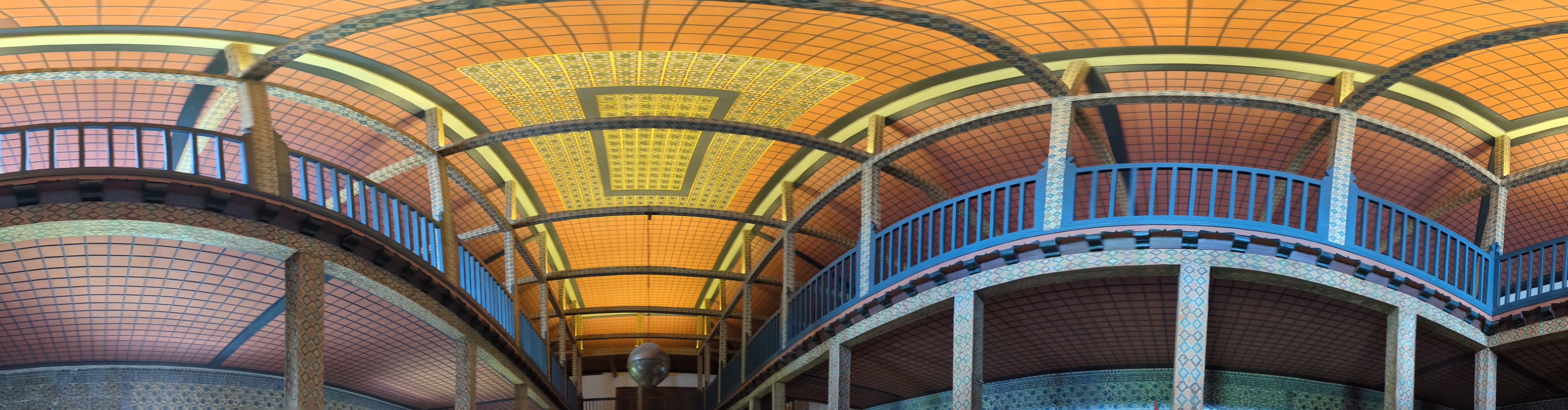 This is the interior of the Dormitory of the Halberdiers with Tresses (Zülüflü Baltacılar Koğuşu), located near the Imperial Stables between the Second Courtyard and the entrance to the Harem.