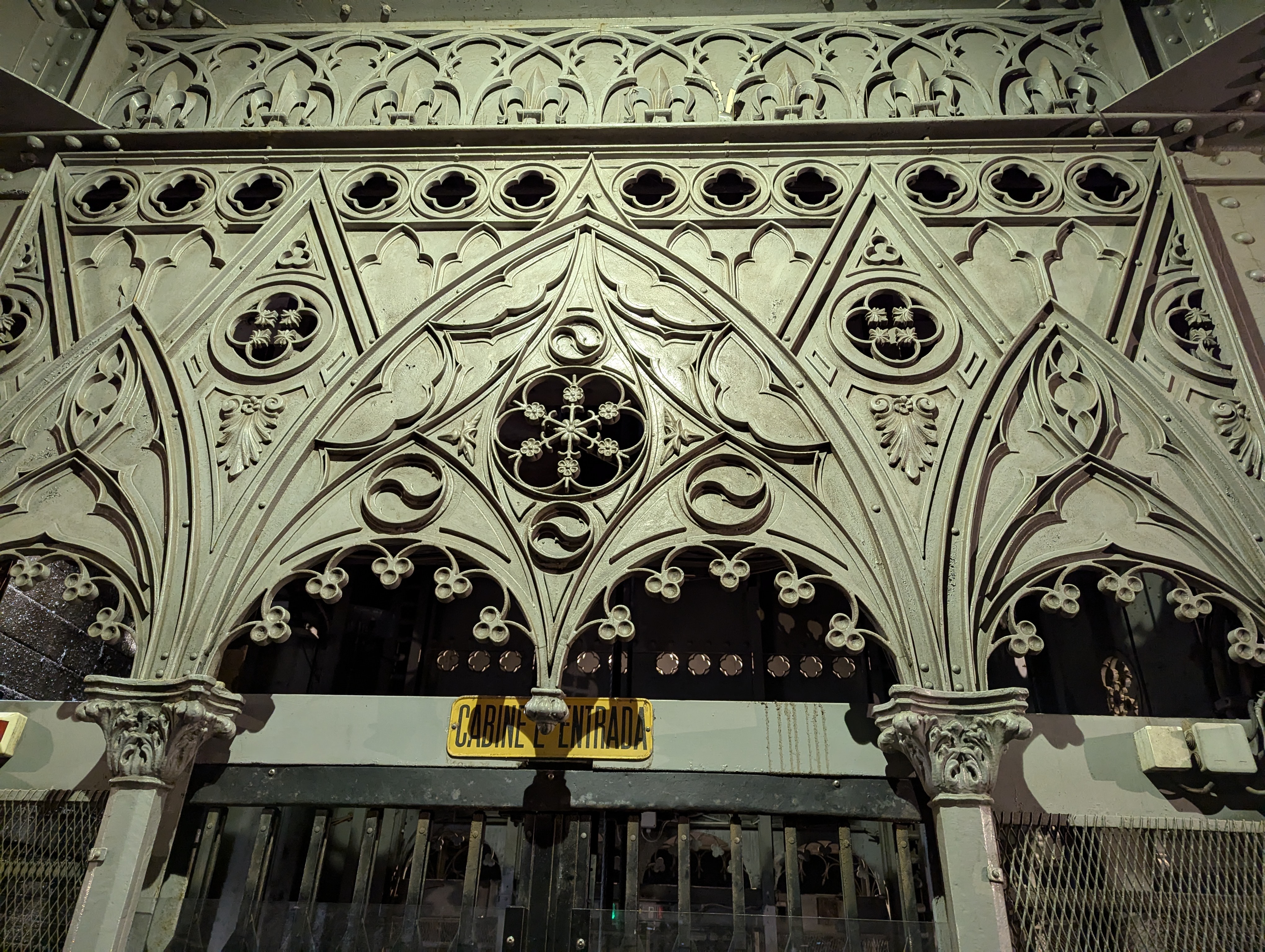 Metalwork at the Elevador Santa Justa