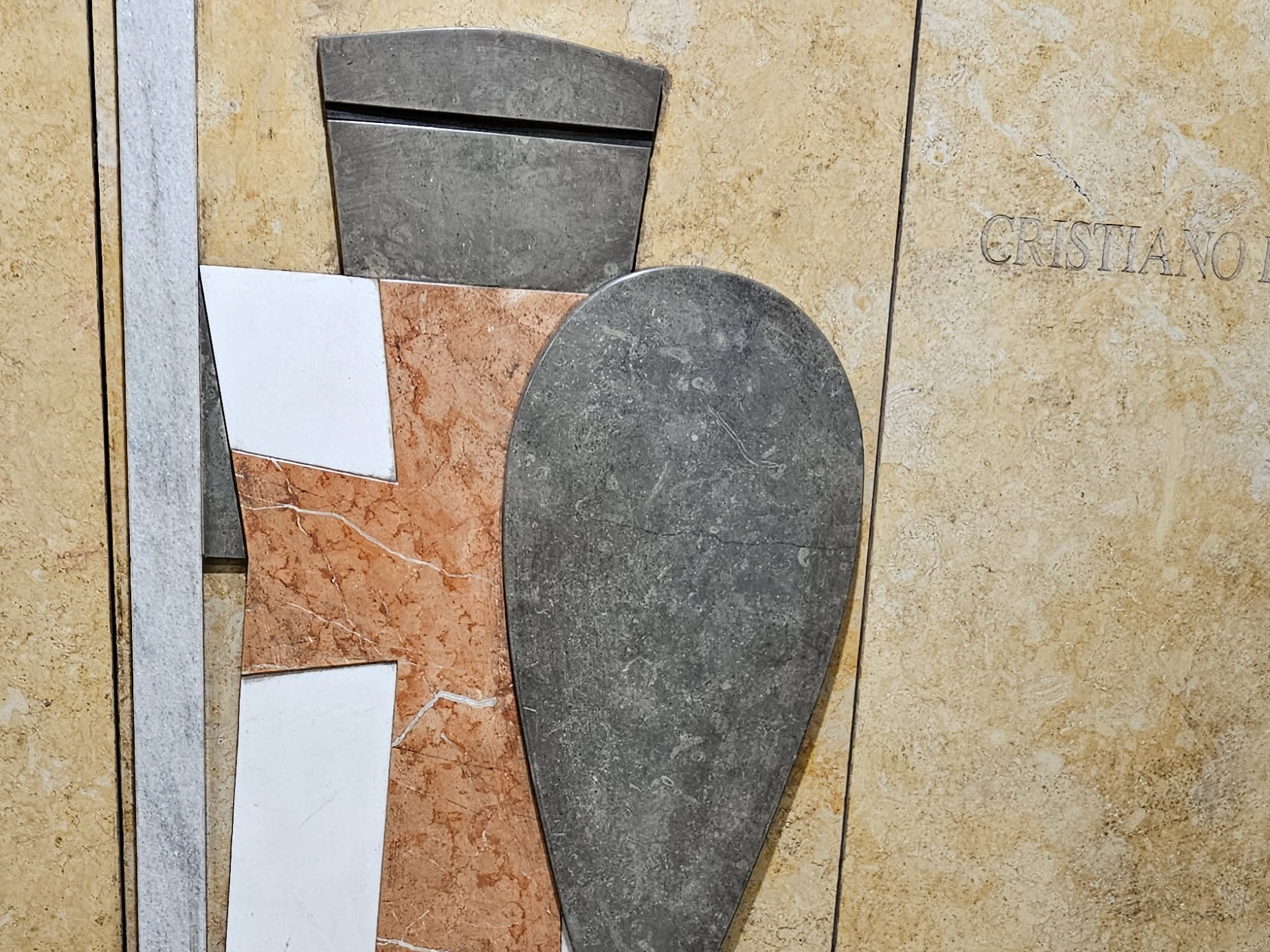 Knight with shield from Lisbon metro