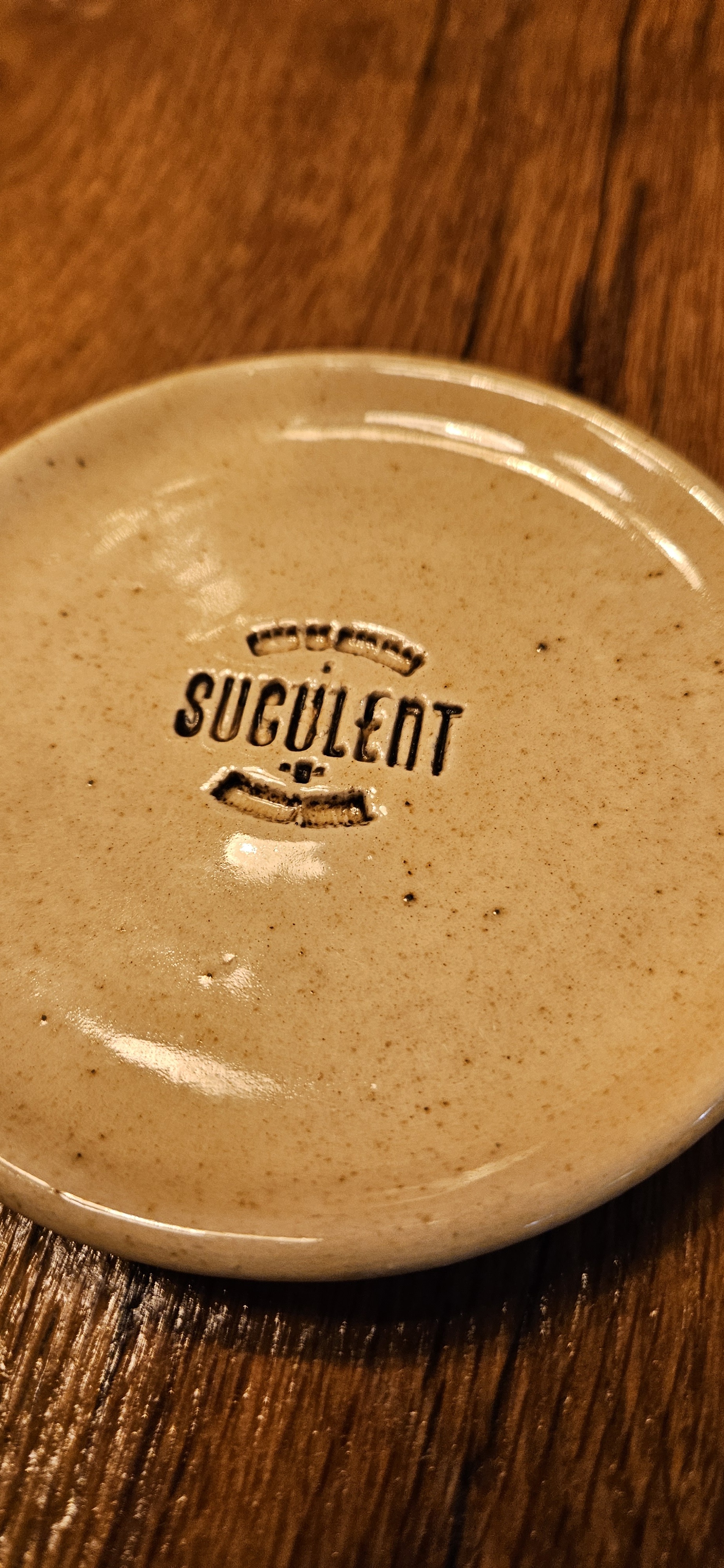 Clay dish at Suculent