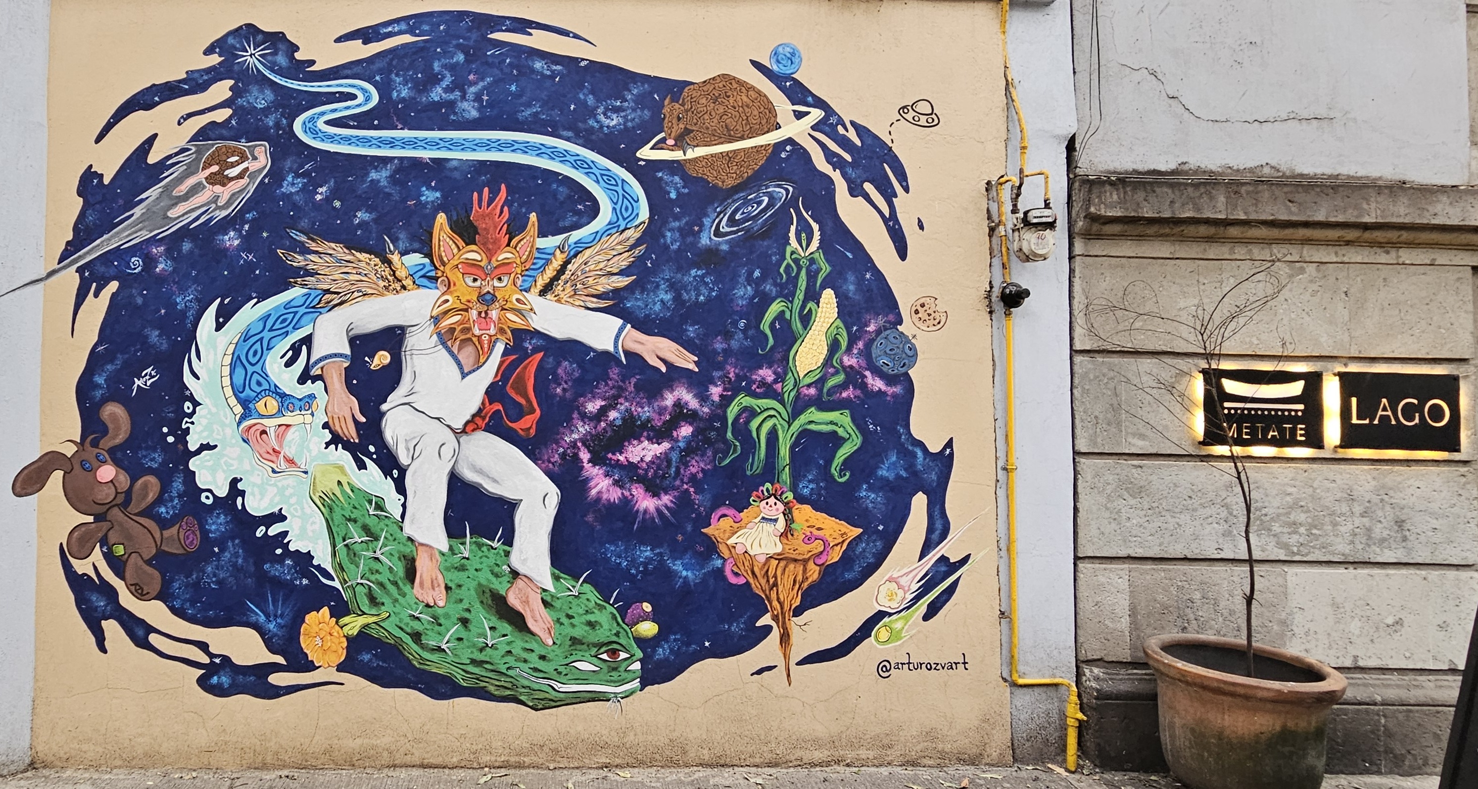 Trippy street art