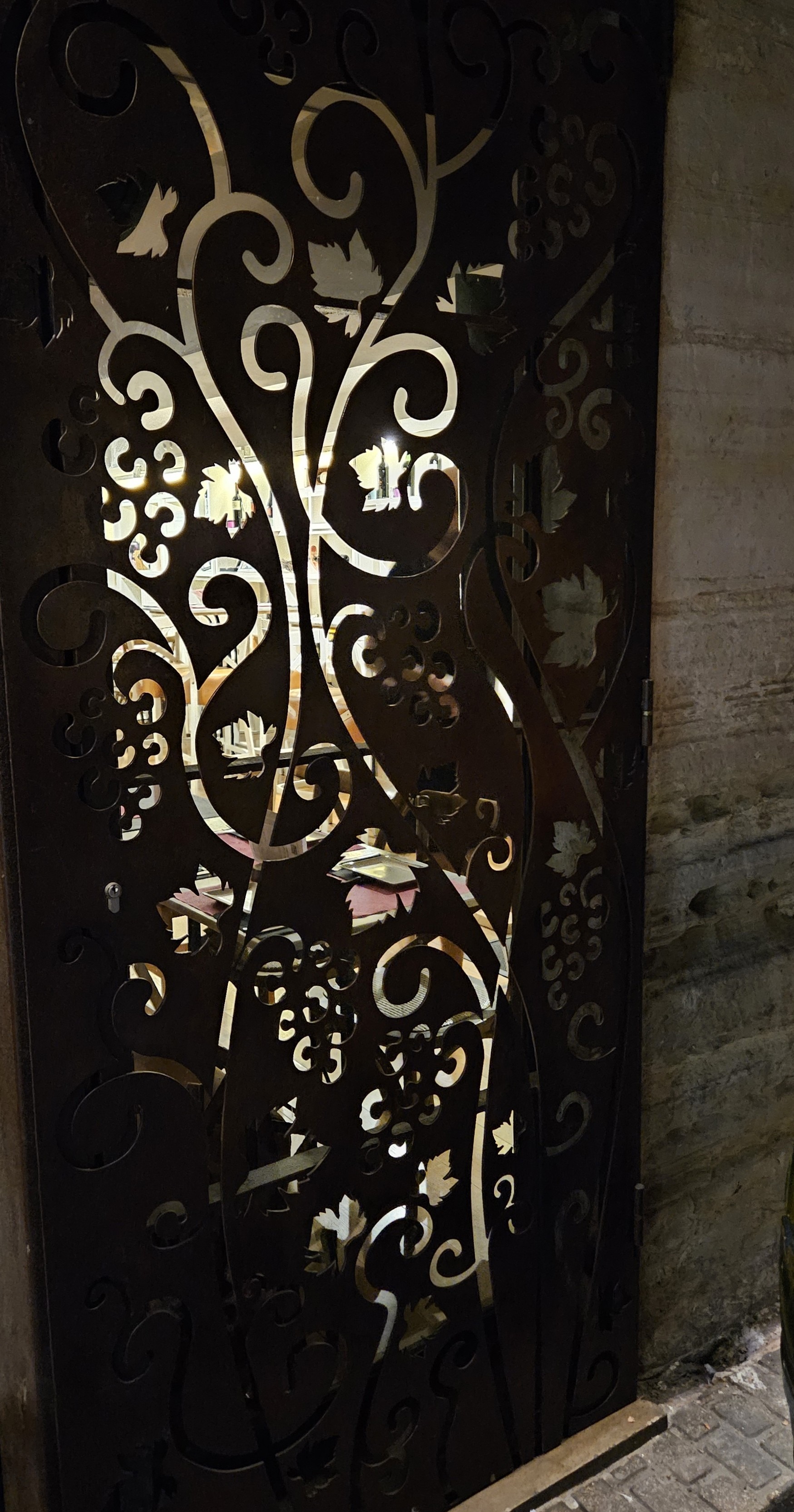 Cutout metal door
