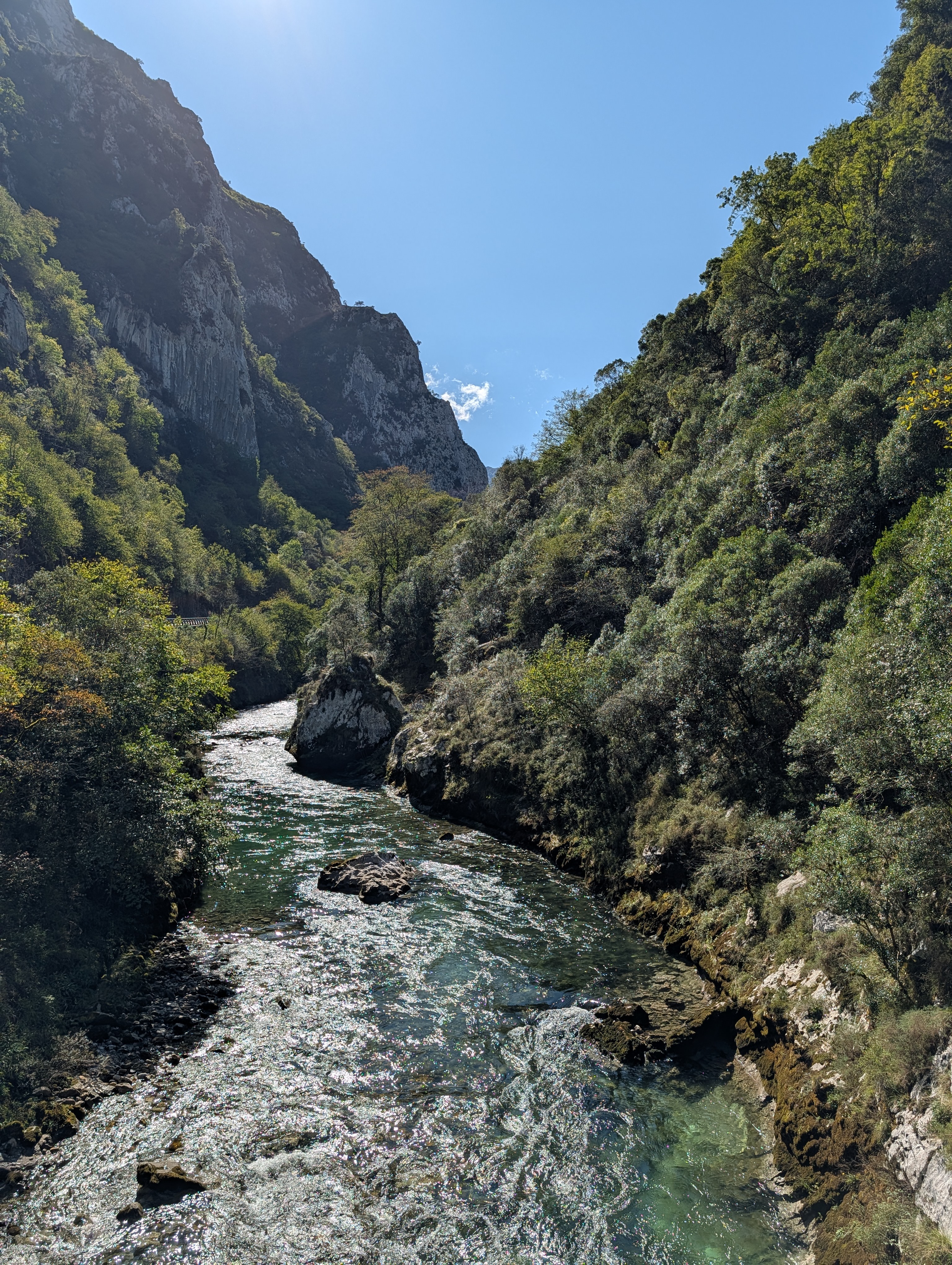 River winding through a canyon