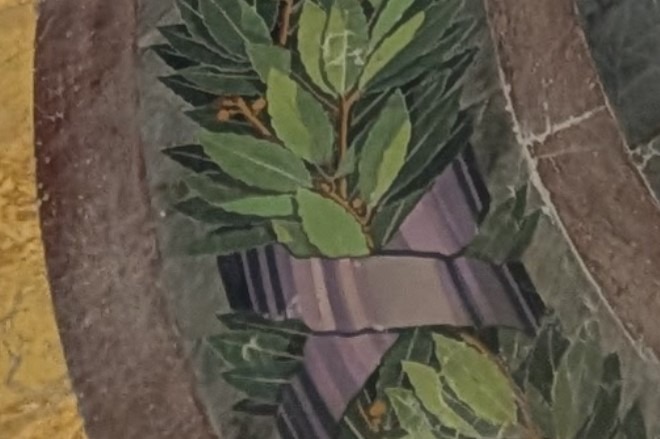 Detail of the stonework on the floor around Napoleon's tomb