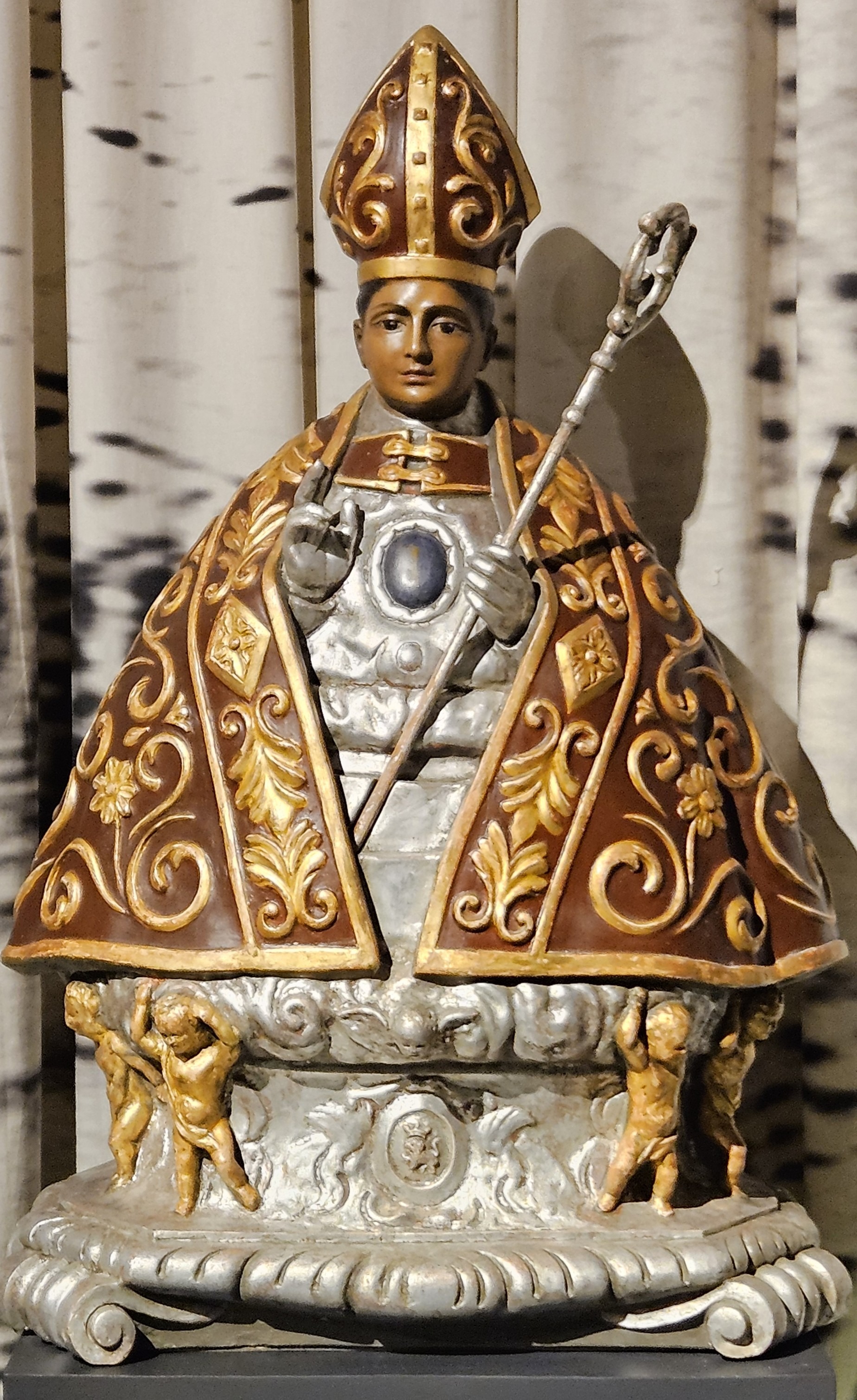 San Fermín statue in Catedral de Santa Maria