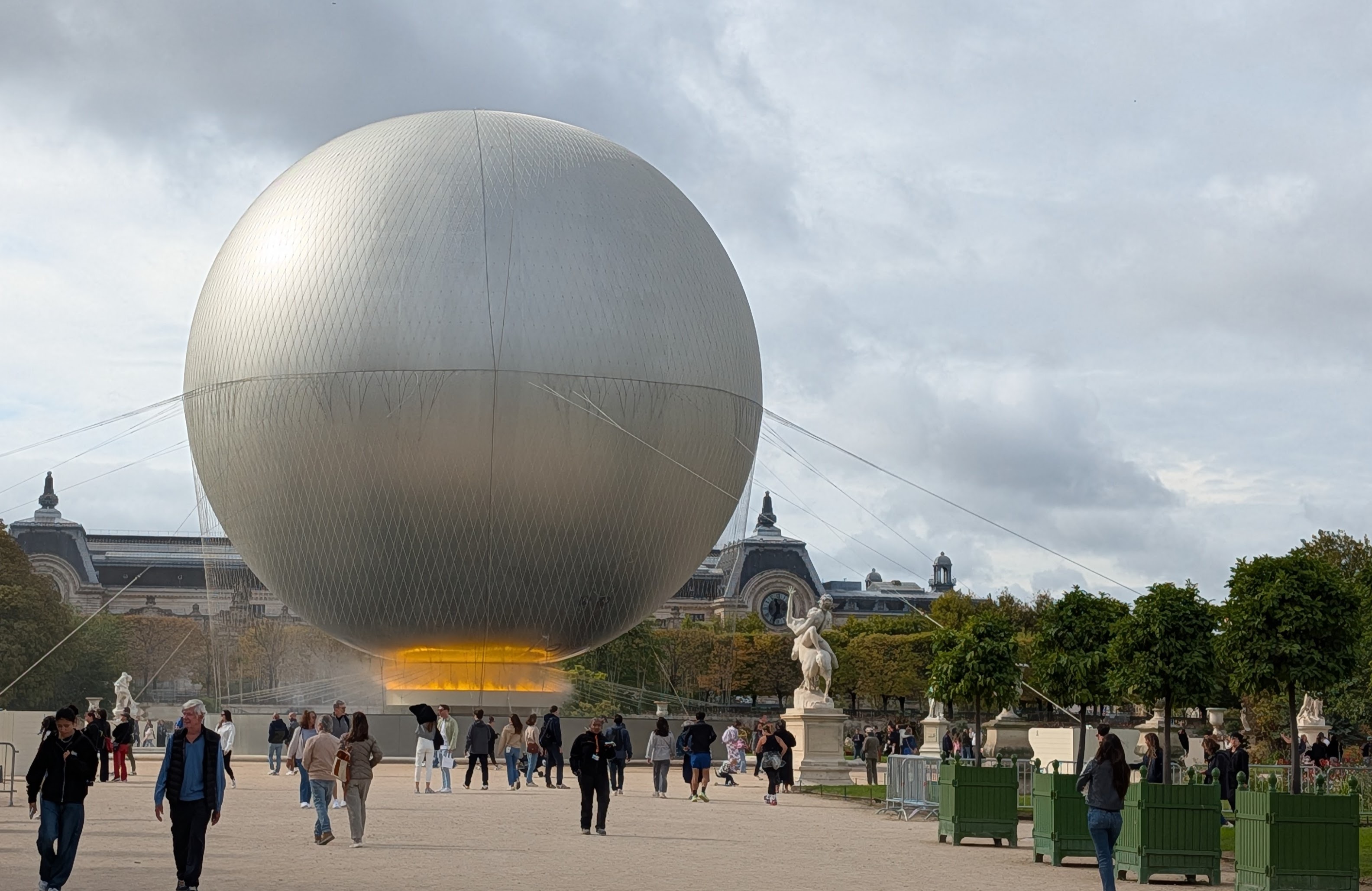The 2024 Paris Olympics cauldron returned to Tuileries garden