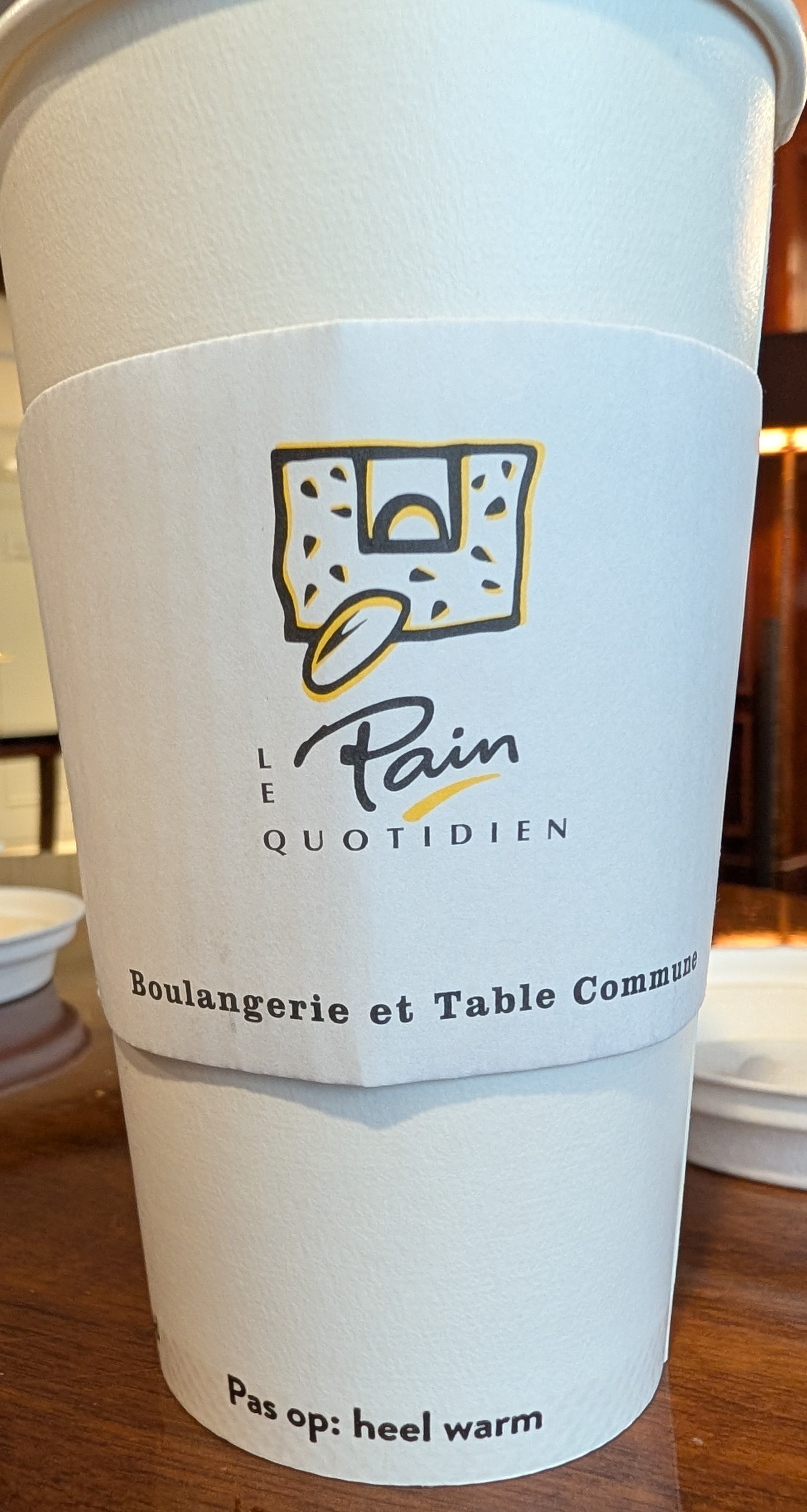 Coffee from Le Pain Quotidien