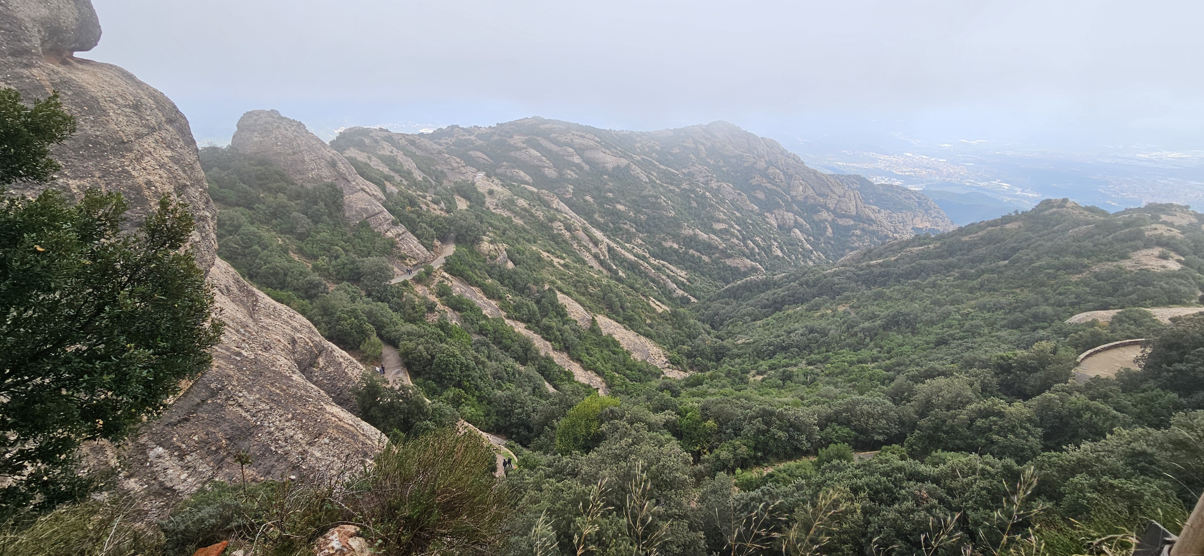 Trails and view away from the monastery side