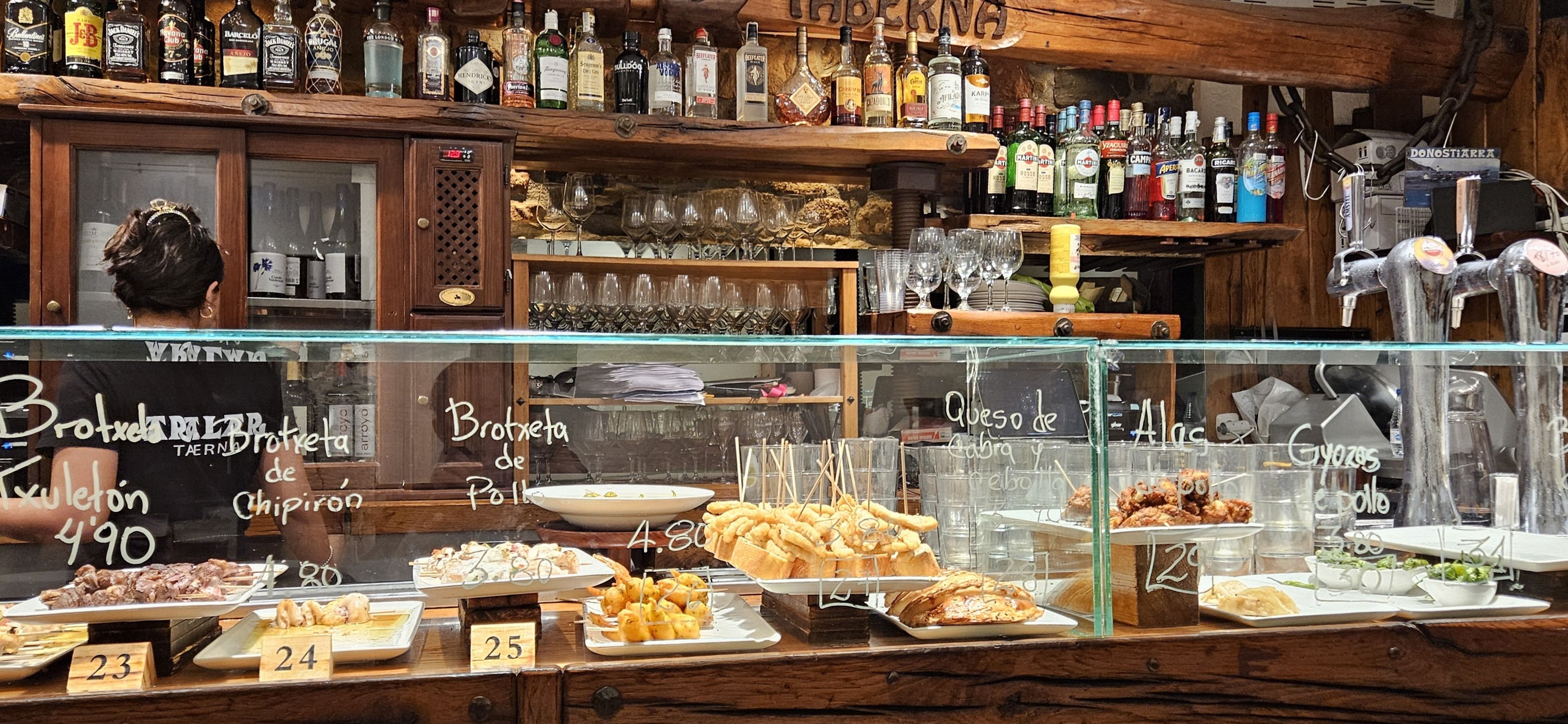 Pinxtos counter in San Sebastián
