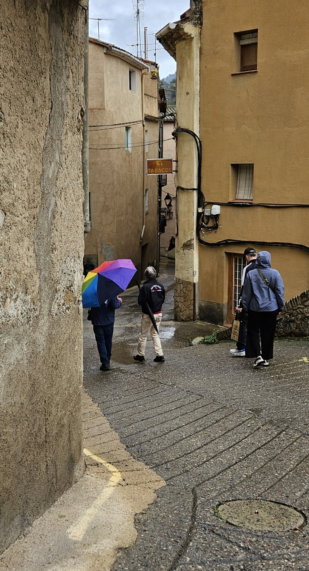 Walking down from Celler de L'Encastell