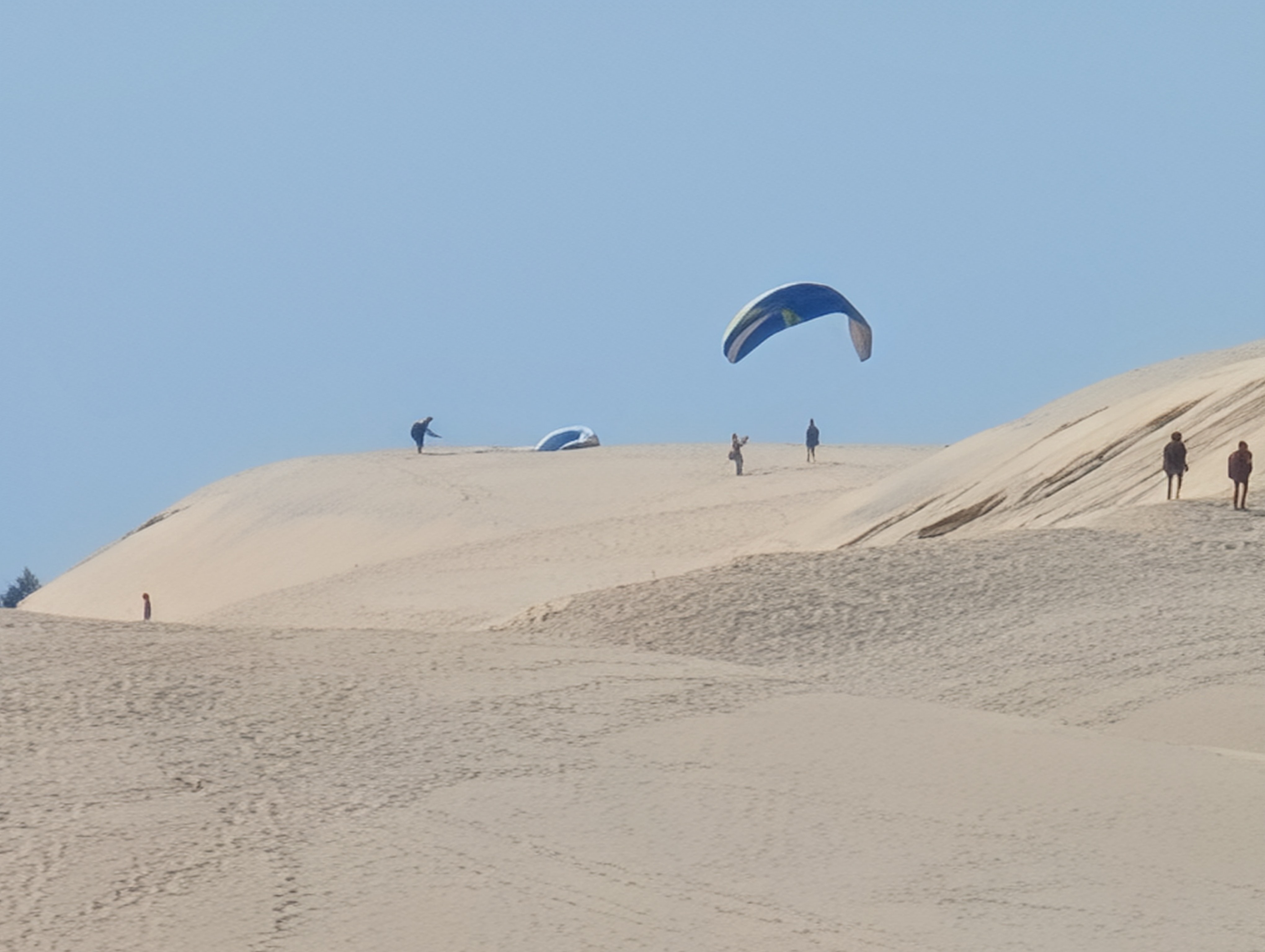 Paragliders on the Dune of Pilat