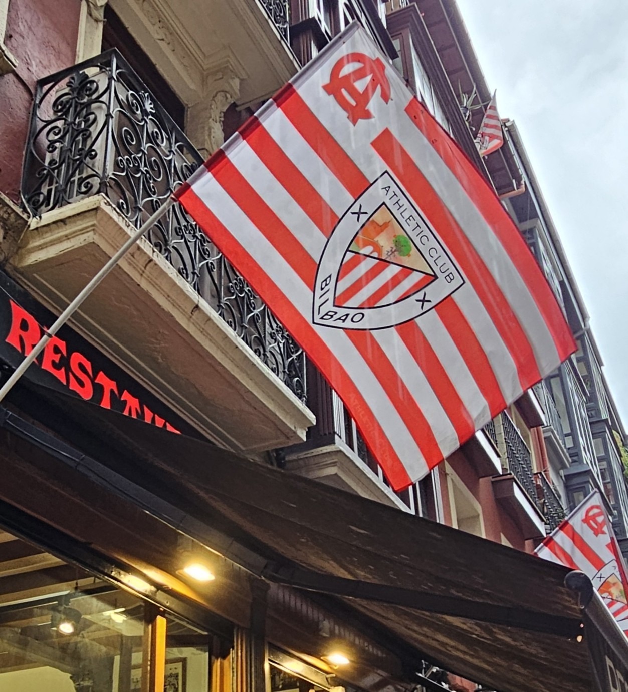 Flag of the Bilbao Athletic Club soccer team