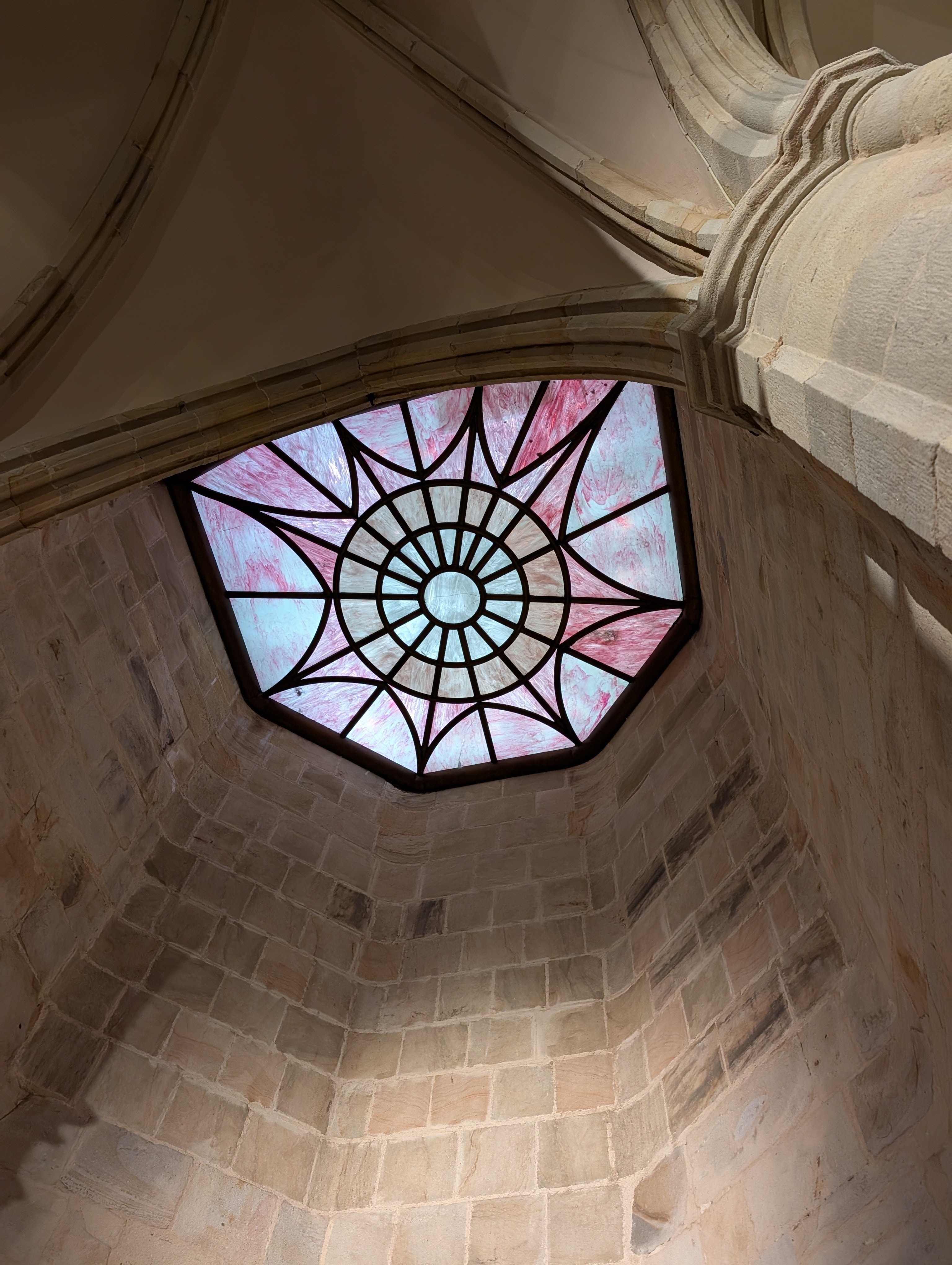 Stained glass at Bilbao Cathedral