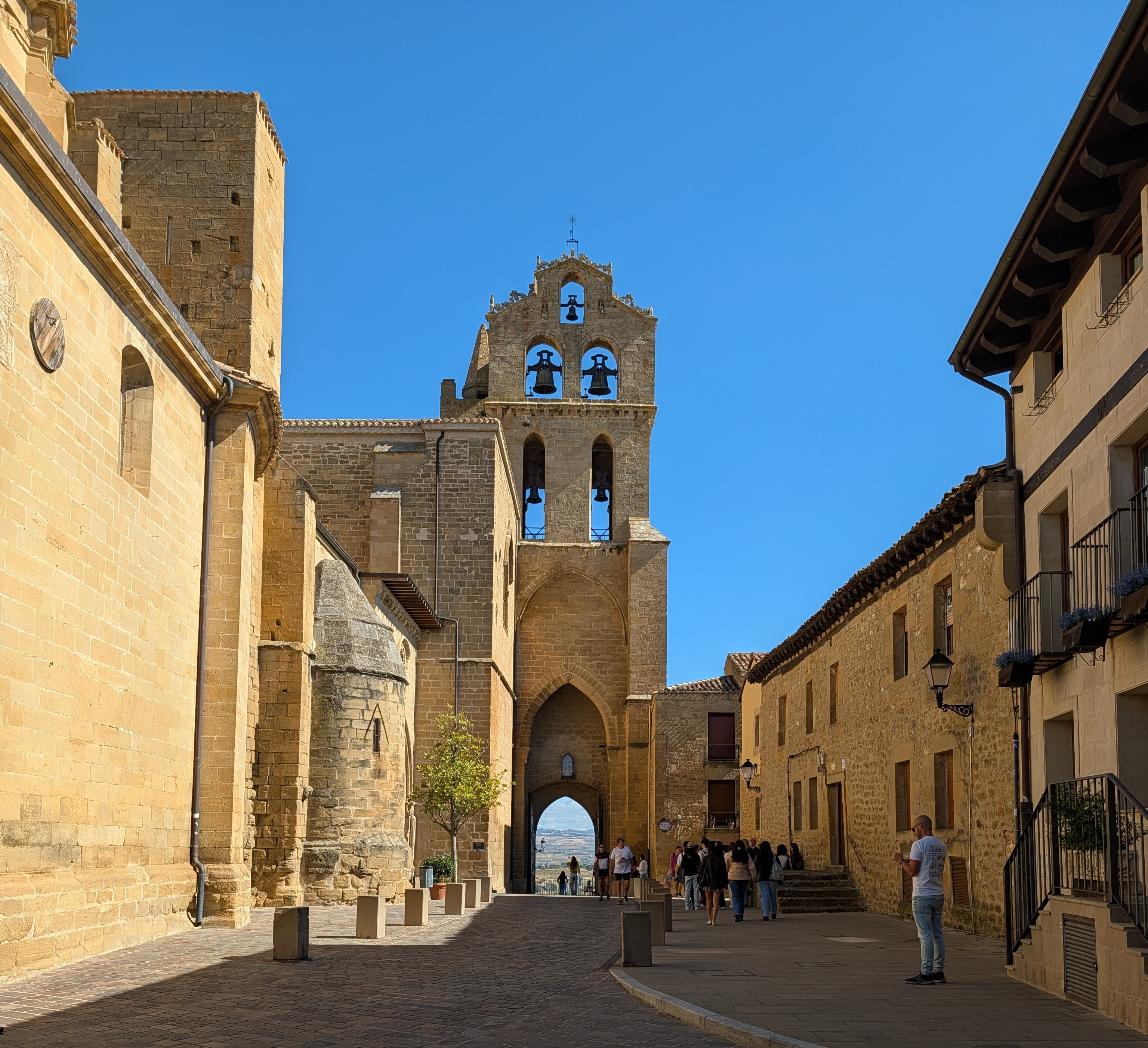 Laguardia bell tower and gate