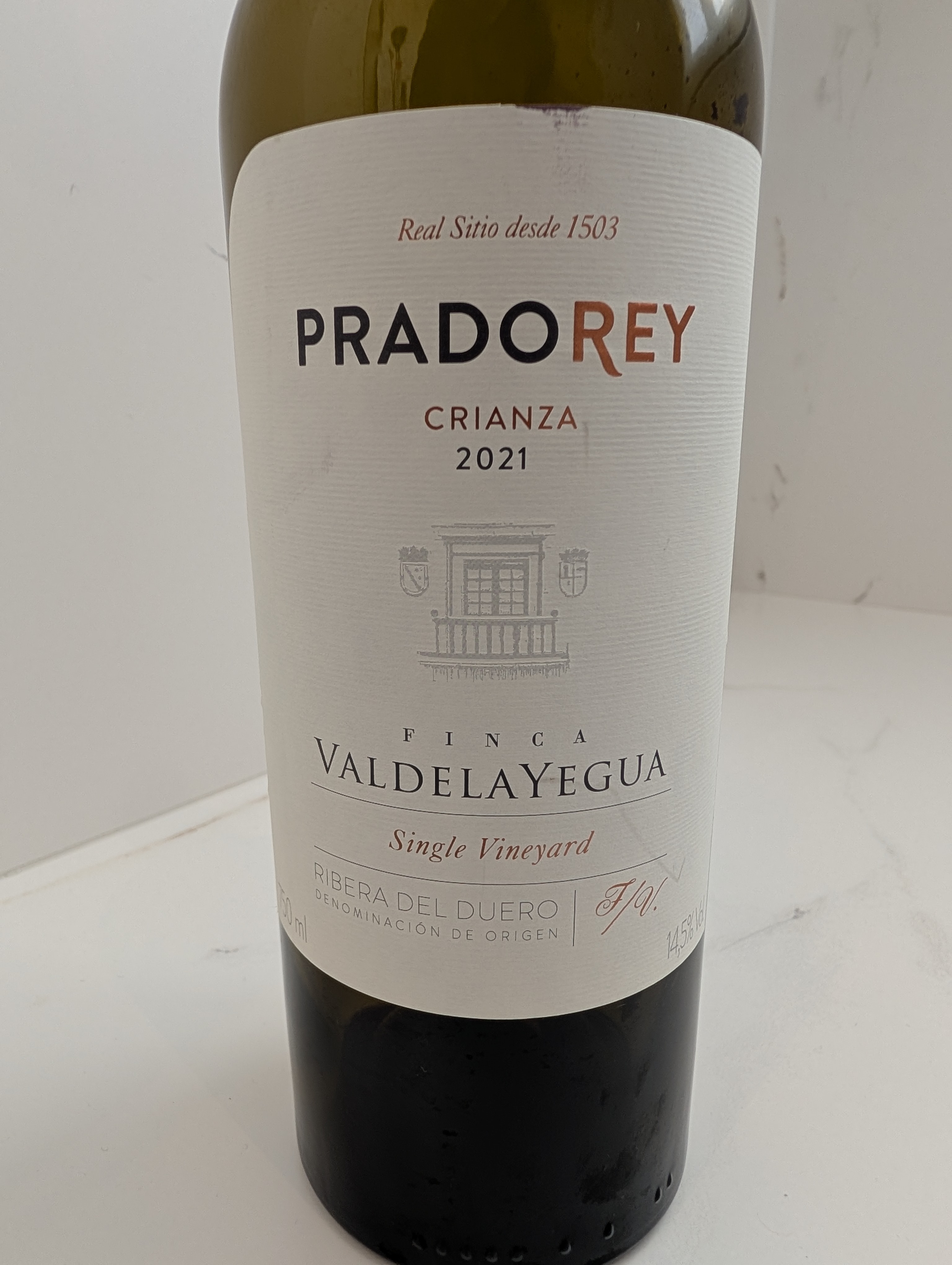 PradoRey wine bottle