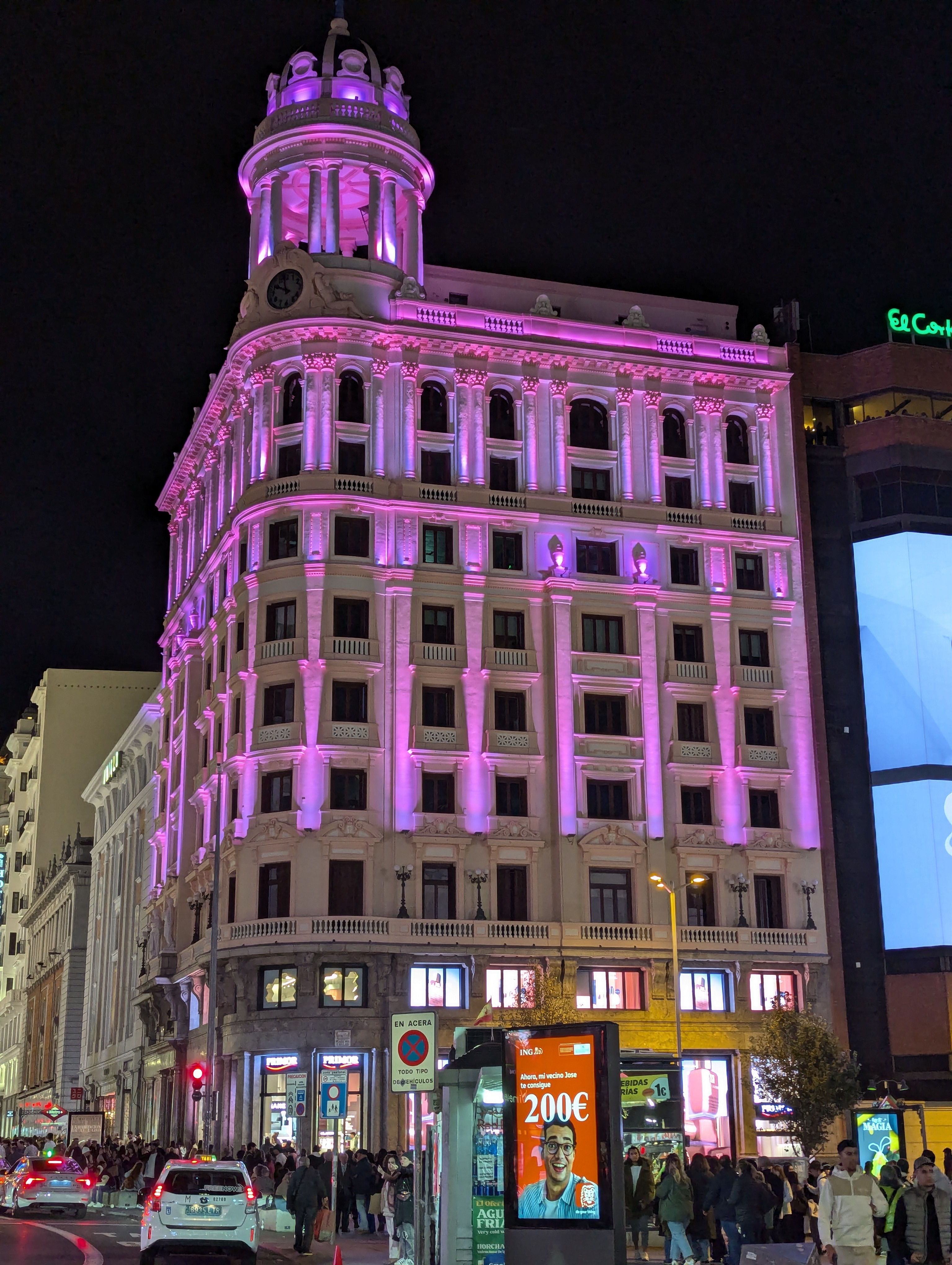 Night scene on the Gran Vía