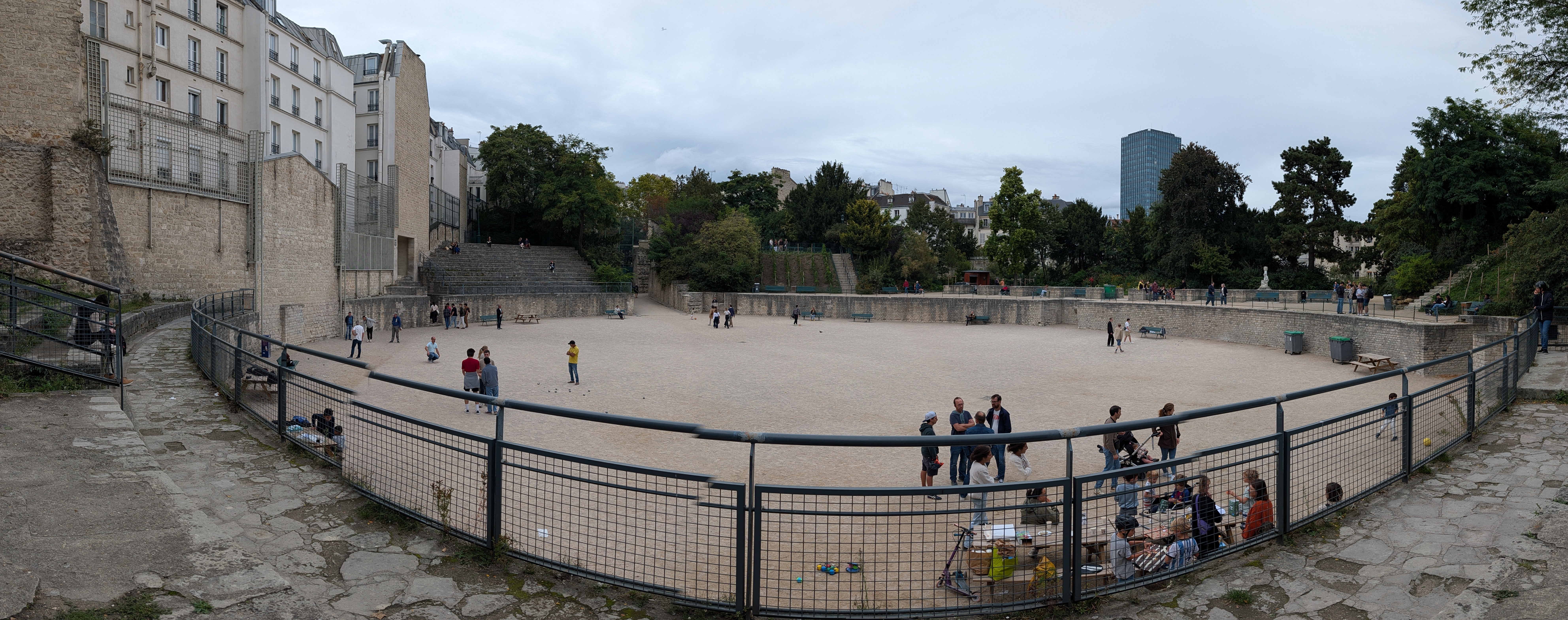 Arènes de Lutèce Roman-era arena remains