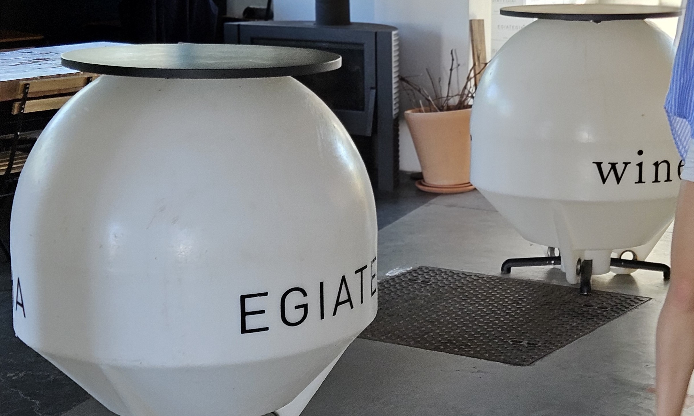 EGIATEGIA wine tank repurposed into bar table