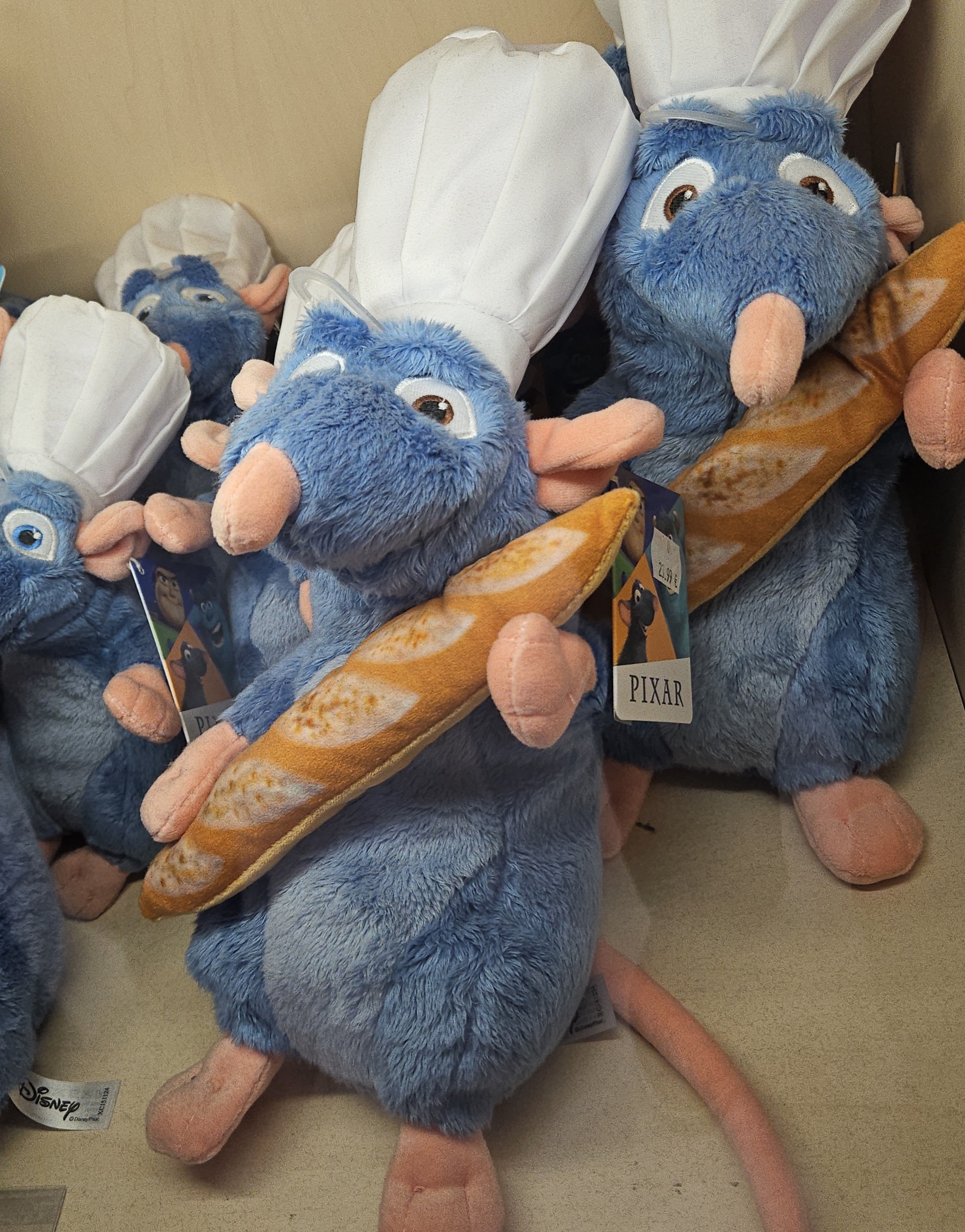 Ratatouille chef rat plushies