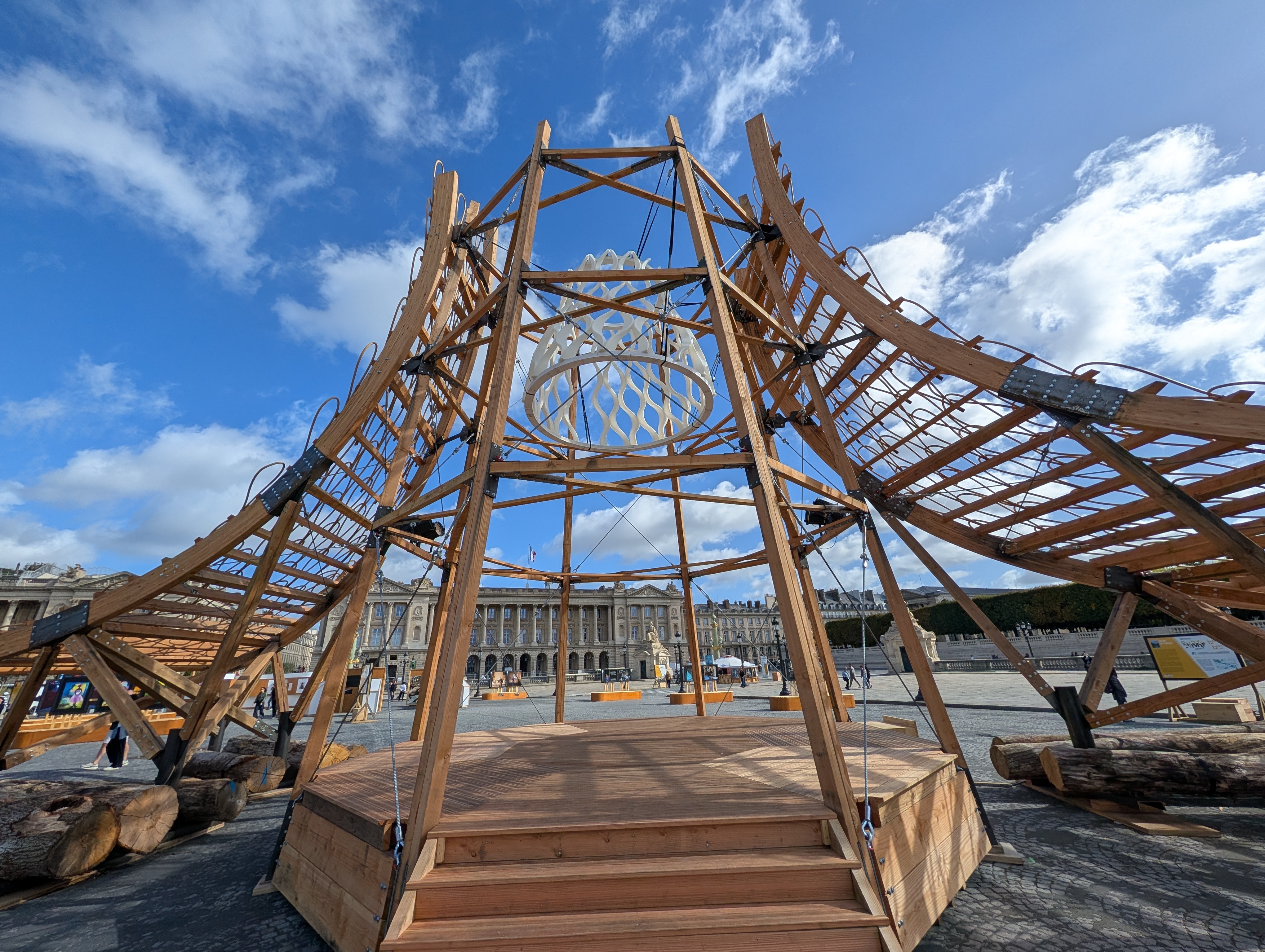 Interesting wooden construct, perhaps a stage