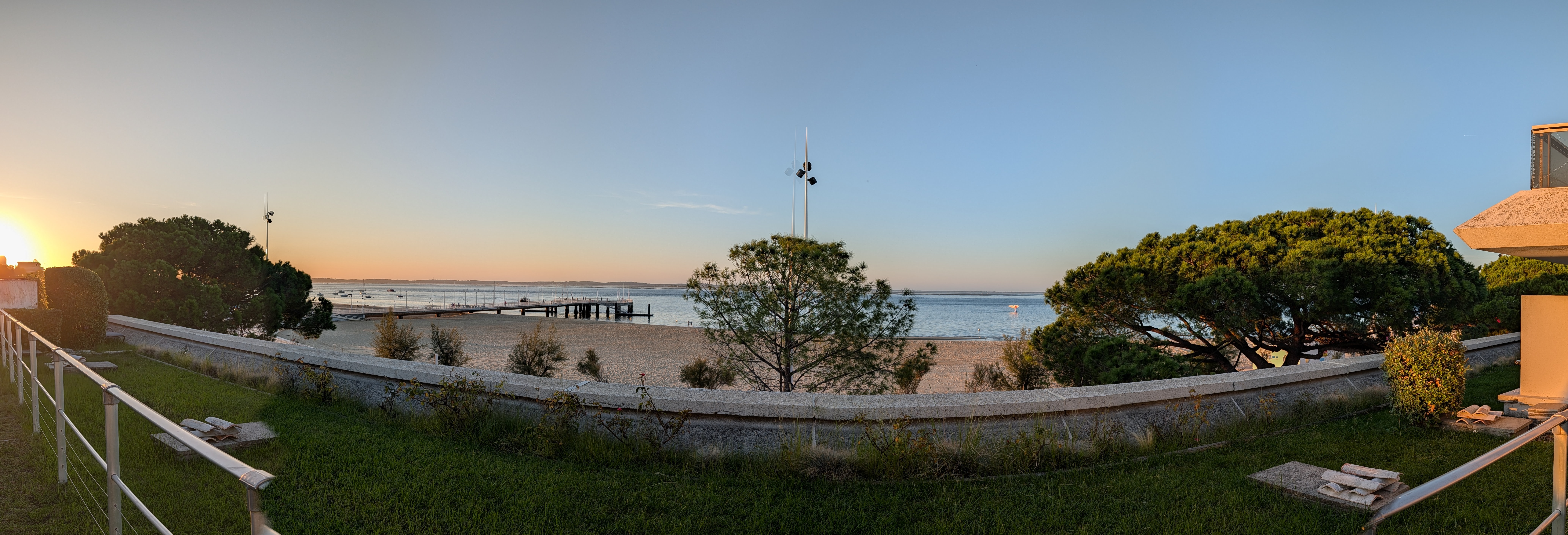 Panoramic view from our room at Hotel Point France