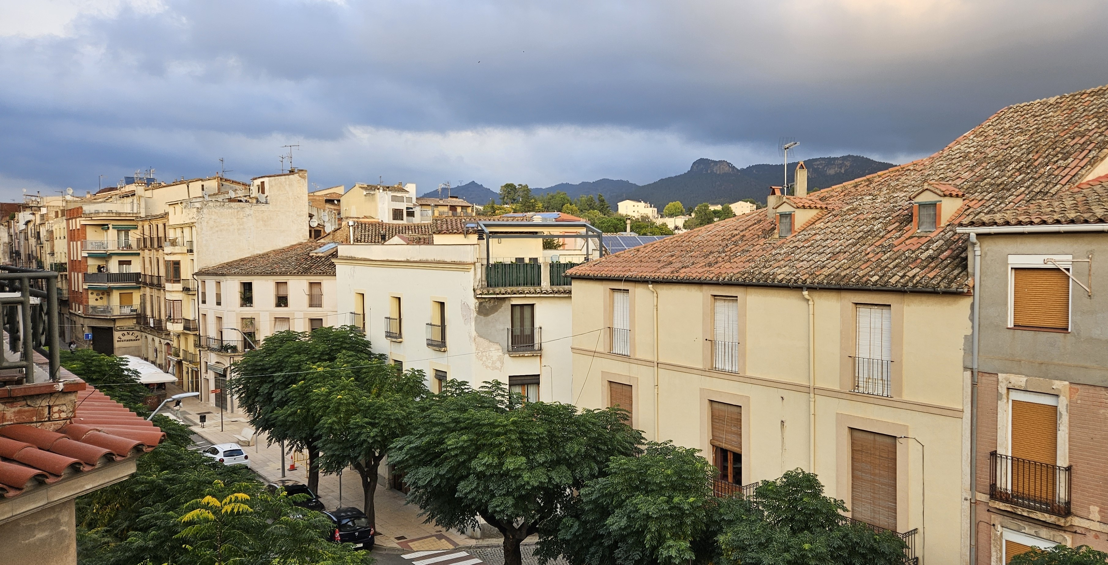 View from our apartment in Falset