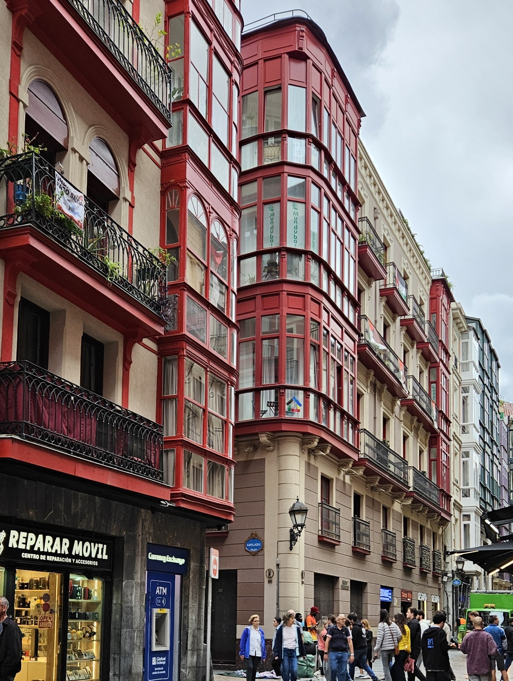 Street scene in Bilbao's Casco Viejo