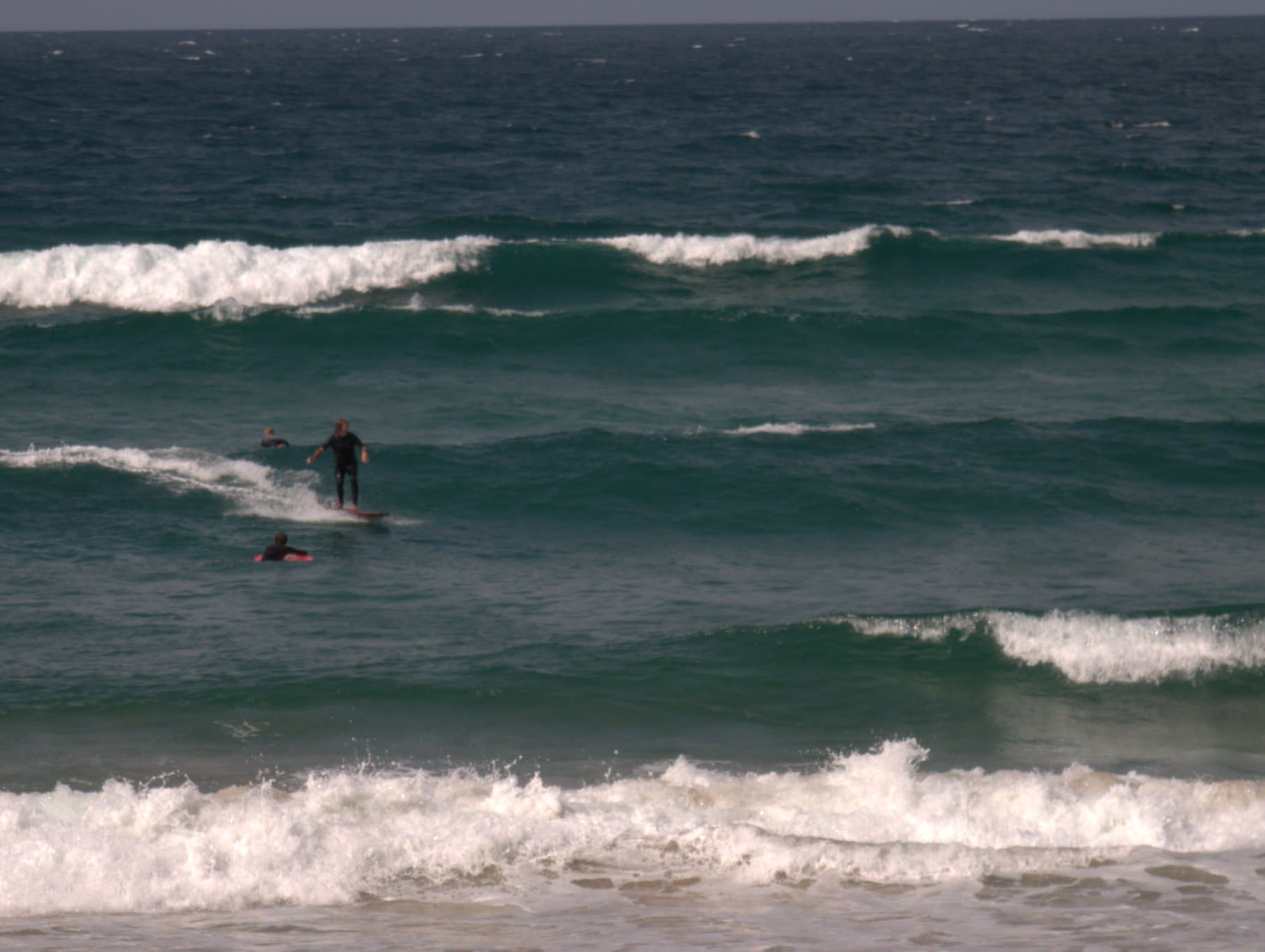 Surfers at la Playa de Zurriola