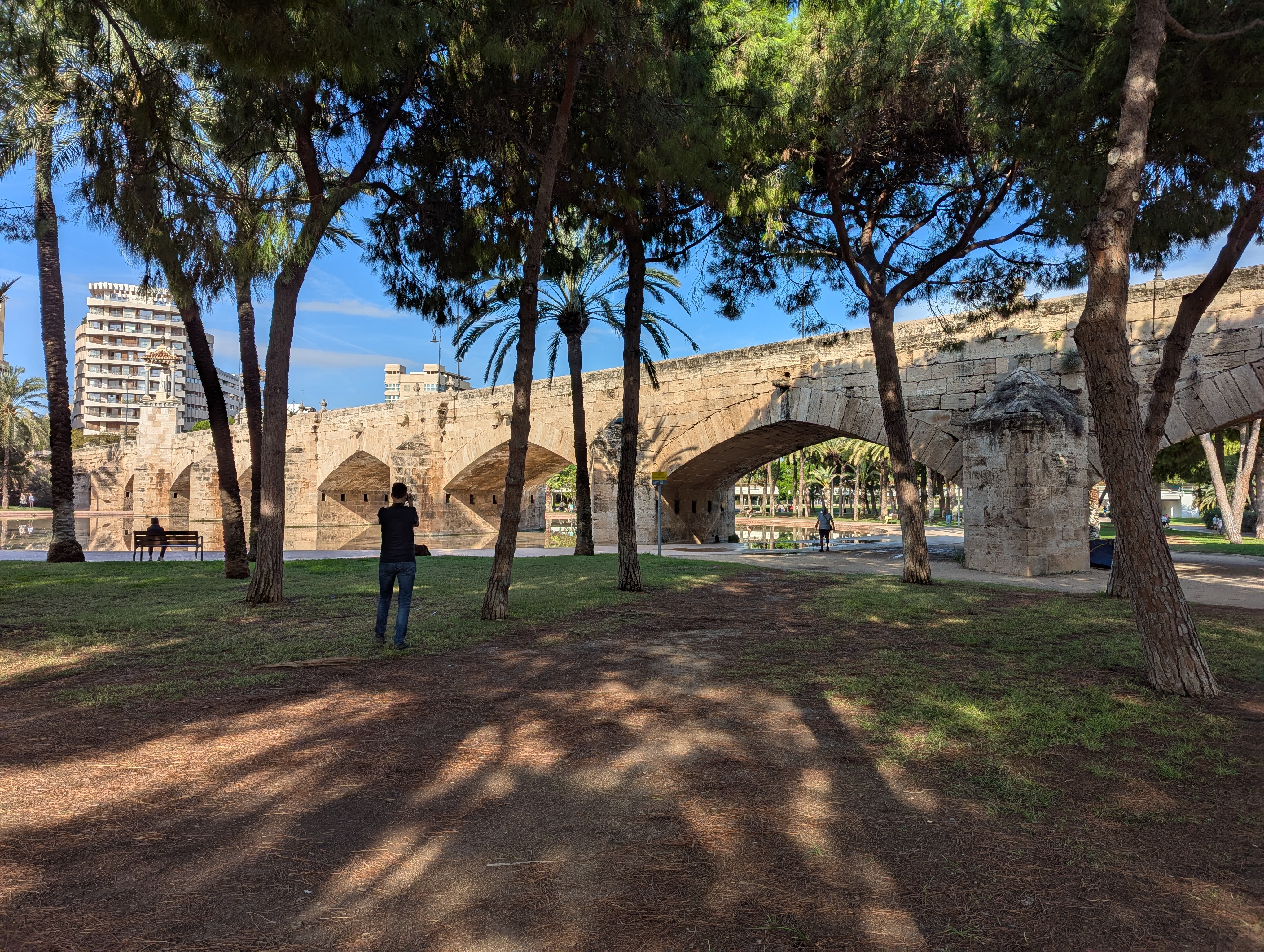 One of the many bridges along the Jardín del Turia