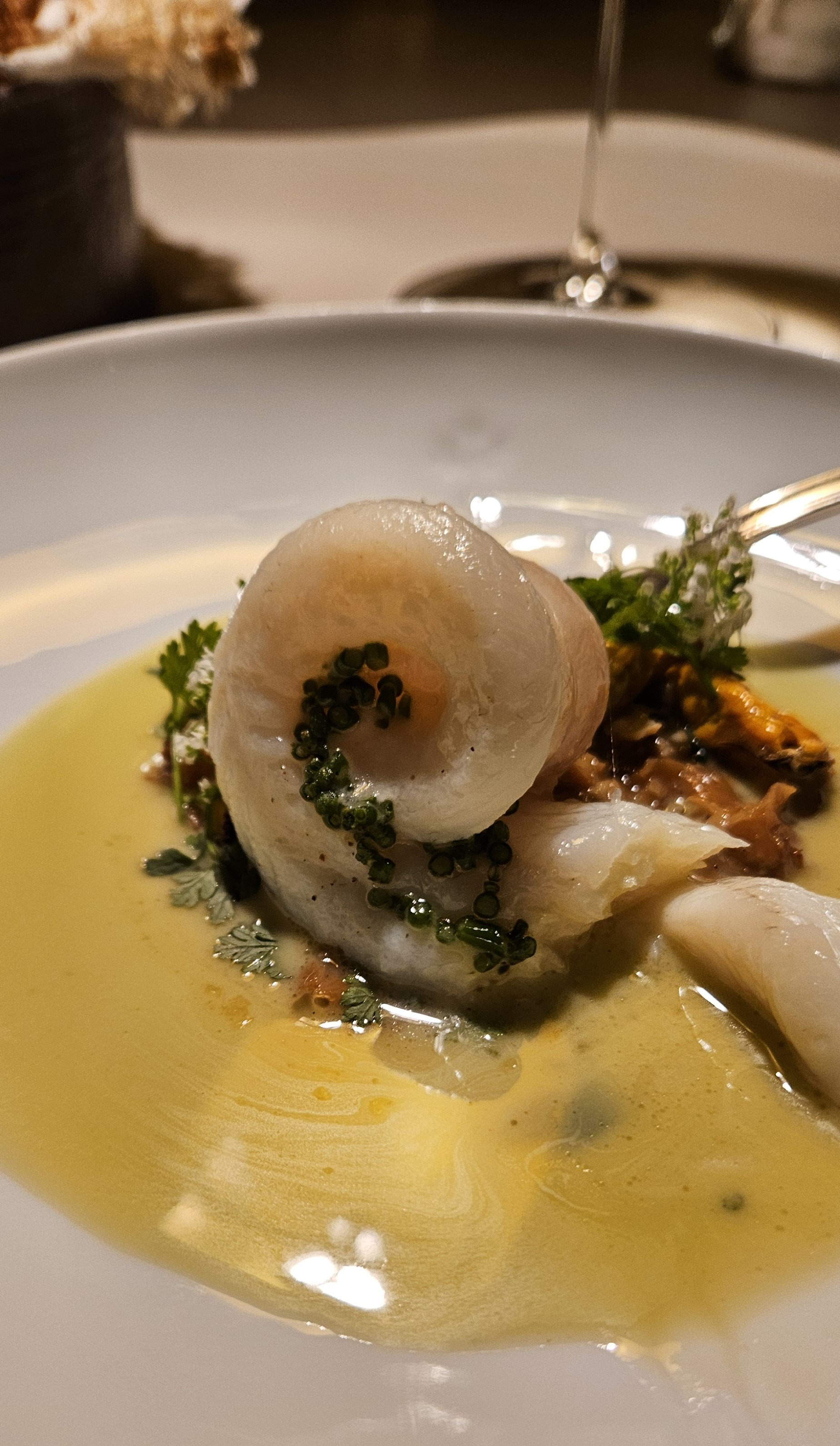 Sole with mushrooms and mussels