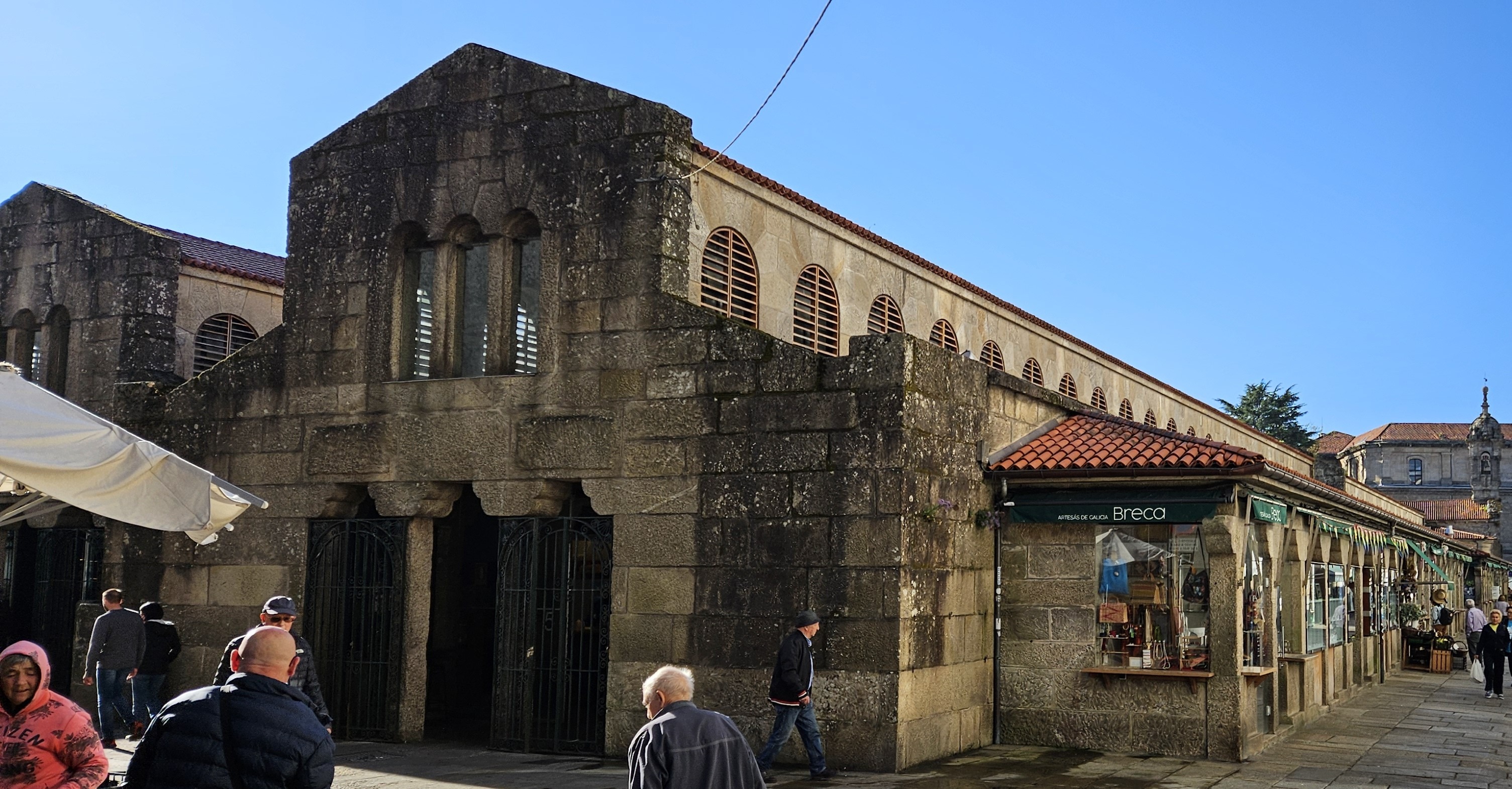 One of the basilica-style buildings of the Mercado de Abastos