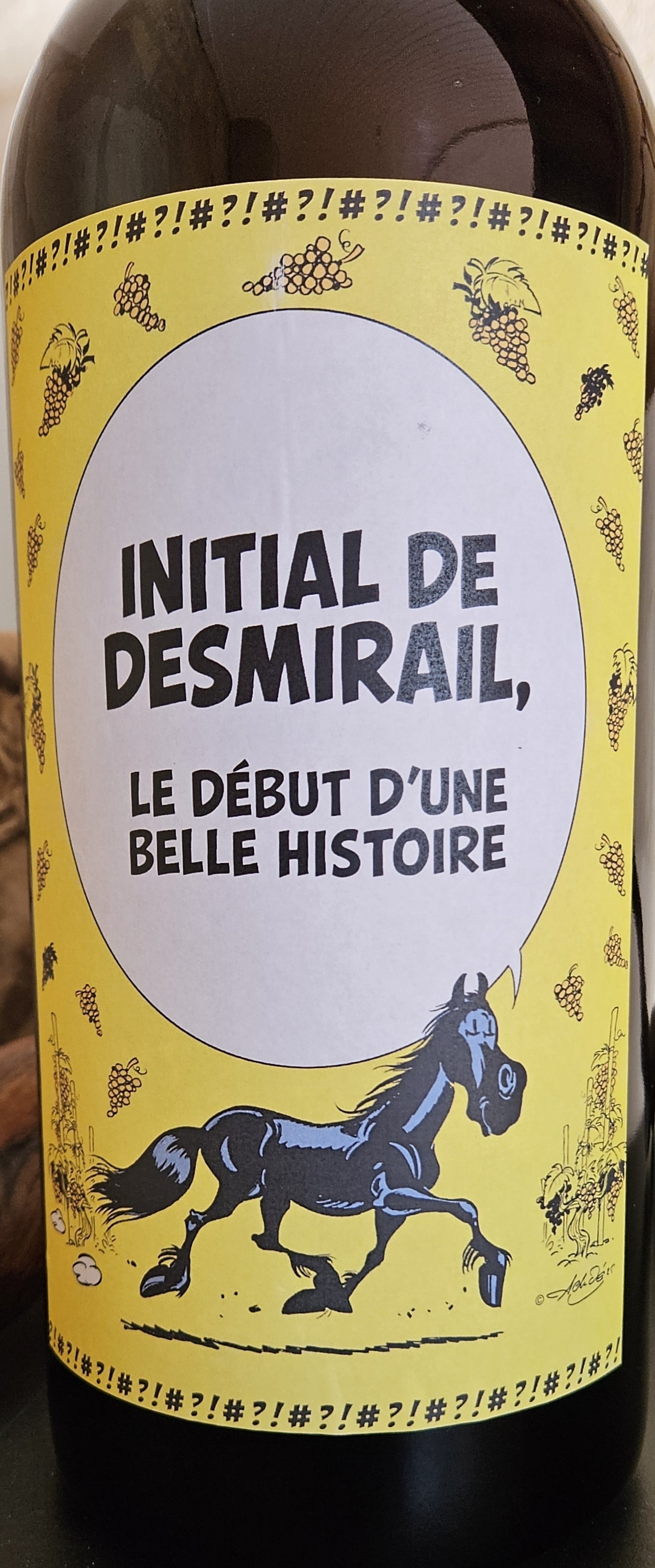 A fun wine label at Château Desmirail